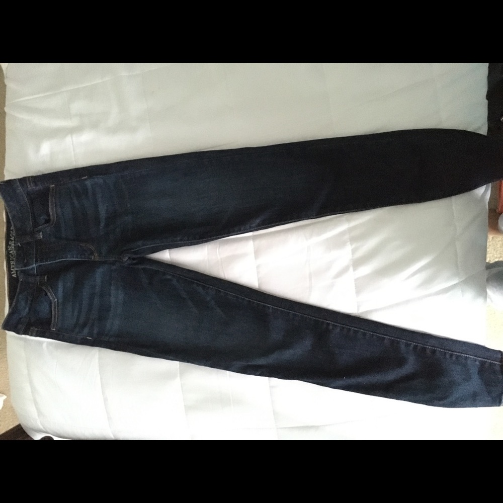 American Eagle Dark Wash Super Super Stretch X